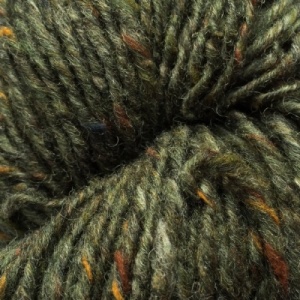 Isager Aran Tweed 100g - green