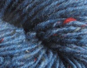 Isager Aran Tweed 100g - blue