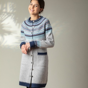 Eribe Alpine Long Cardigan Arctic