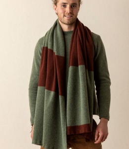 Eribe Bowden Colour Block Stole - Nebula