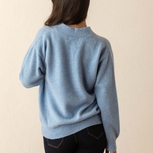 Eribe Corry Deep V-Neck Sweater - Glacier