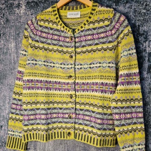 Eribe Kinross Fairisle Cardigan Sorrel