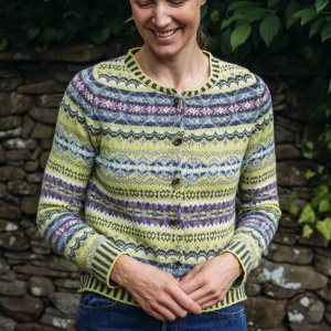 Eribe Kinross Fairisle Cardigan Sorrel