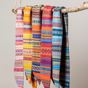 Eribe Pioneer Fairisle Scarf  - Fennel