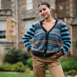 Eribe Stobo Fair Isle and Stripes Cardigan - Phoebe