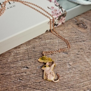 FABLE England Enamel Dormouse Short Necklace