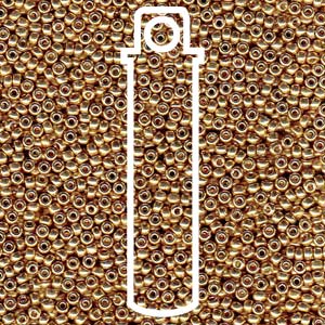 Miyuki Seed Beads 8/0 Duracoat Galvanized Champagne 22g