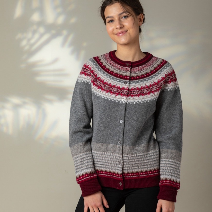 Eribe Alpine Cardigan Greyberry