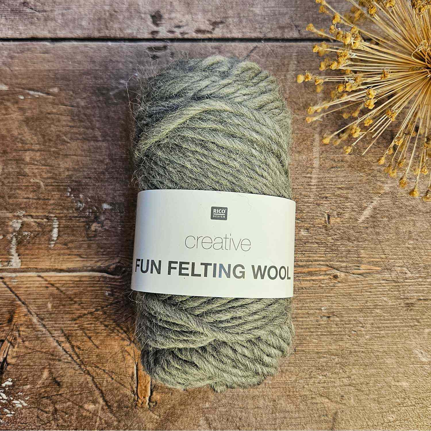 Rico Creative Fun Felting Wool - Grey