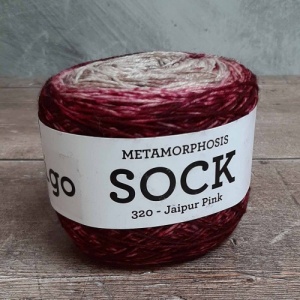 Malabrigo Sock Metamorphosis yarn - Jaipur Pink