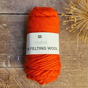 Rico Creative Fun Felting Wool - Orange