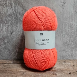 Rico Neon 4ply Sock Yarn - Orange
